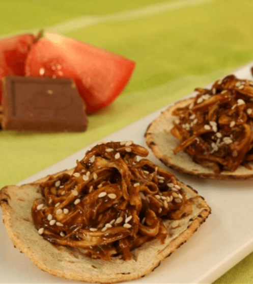 Tostadas de mole