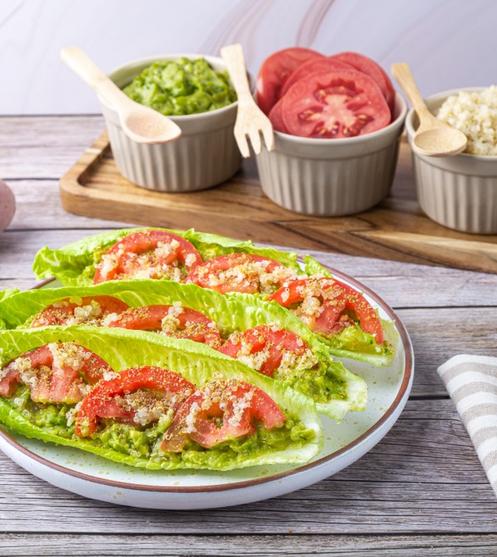 Tacos de Lechuga con Aguacate