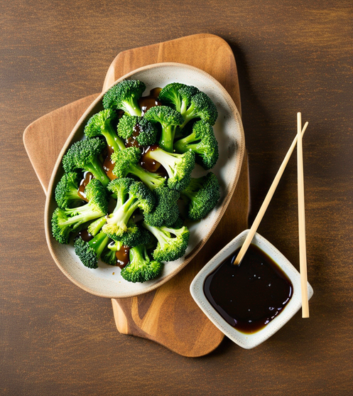 Snack de Brócoli Teriyaki